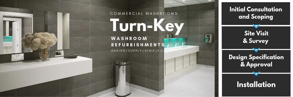 Washroom Toilet Refurbishment | Commercial Toilet And Shower Refurbishments