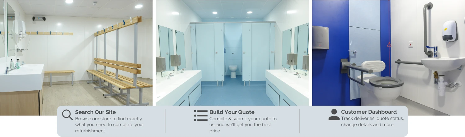 Commercial Washrooms, Toilet refurbishments and Supplies