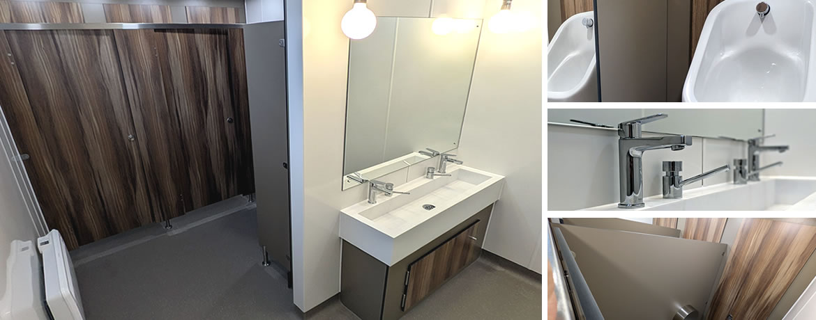 Men's Office Toilets Refurbishment at Poole Lighting - Case Study