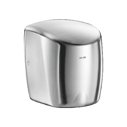 Delabie HIGHFLOW High Speed Hand Dryer, Polished Satin Finish