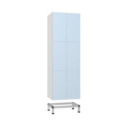 Aluminuim Locker Stand for 2 Units | Commercial Washrooms