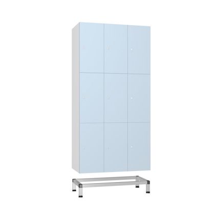 Aluminuim Locker Stand for 3 Units | Commercial Washrooms