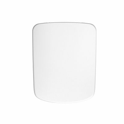 Twyford E100 Square Toilet Seat and Cover with Metal Top Fix Hinges
