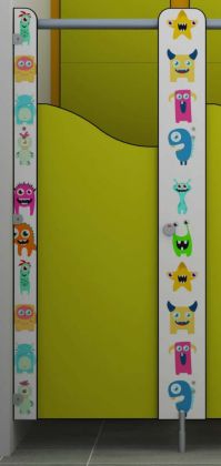 Monster Story Time Cubicles Pilaster Decal Transfers