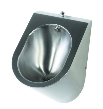 Pland Stainless Steel Krakow Urinal with Top Inlet (Exposed)