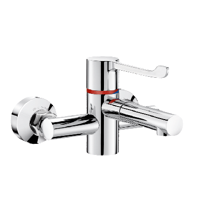 Delabie Securitherm BIOCLIP Thermostatic Sequential Mixer Tap with Removable Spout | Commercial Washrooms