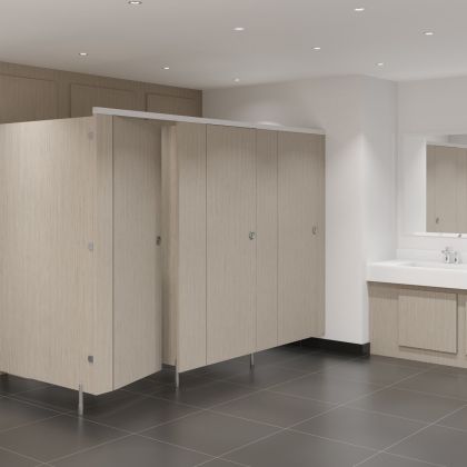 Tranquility Flush Fronted SGL Toilet Cubicles