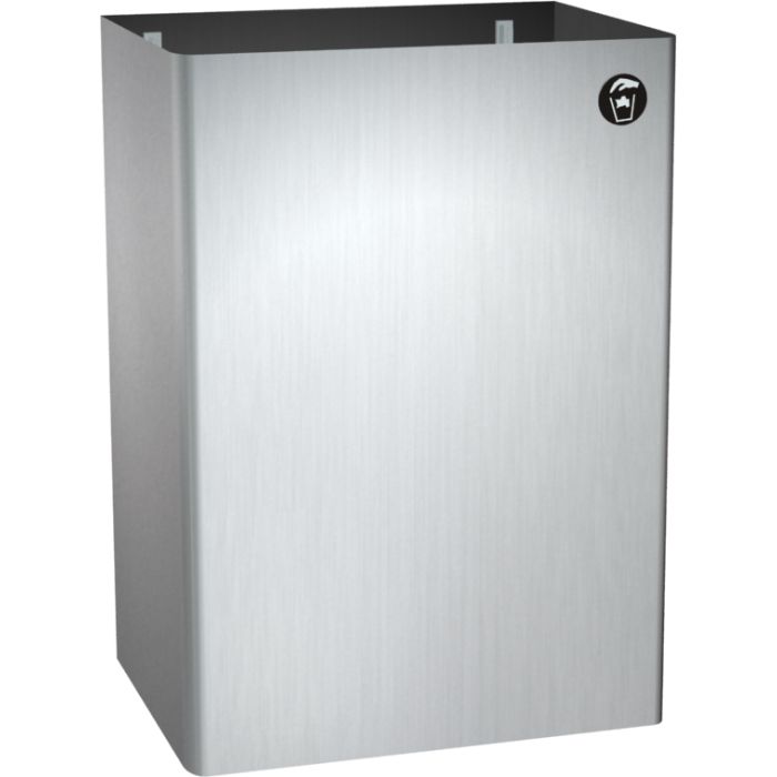 ASI Stainless Steel Surface Mounted Waste Bin | Commercial Washrooms