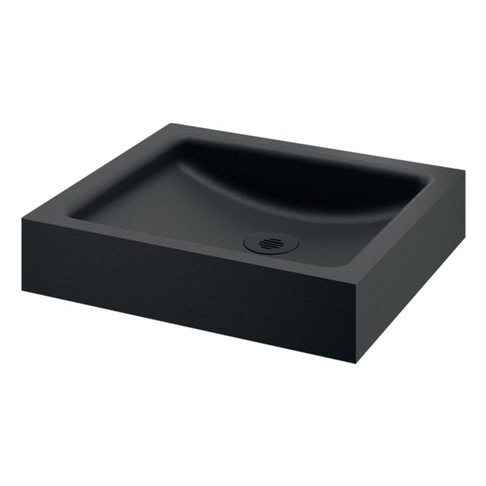 UNITO Black Countertop Washbasin - without tap hole | Delabie 