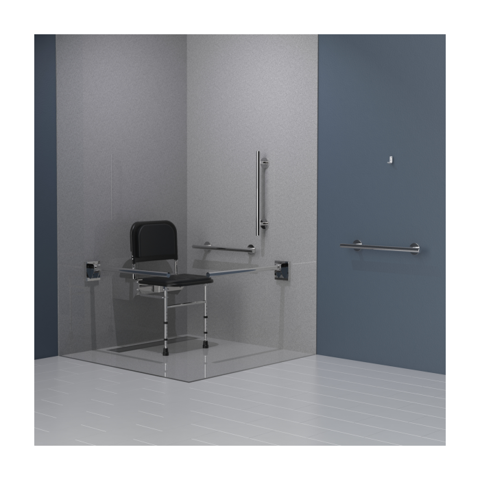 Fitzroy Of London Polished Stainless Steel Doc M Changing Room Pack, Stainless Steel, Luxury Rails | Commercial Washrooms