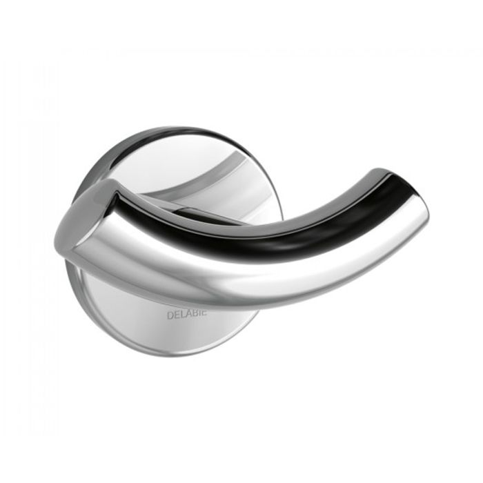 Delabie Double Coat Hook - Polished Stainless Steel | Delabie