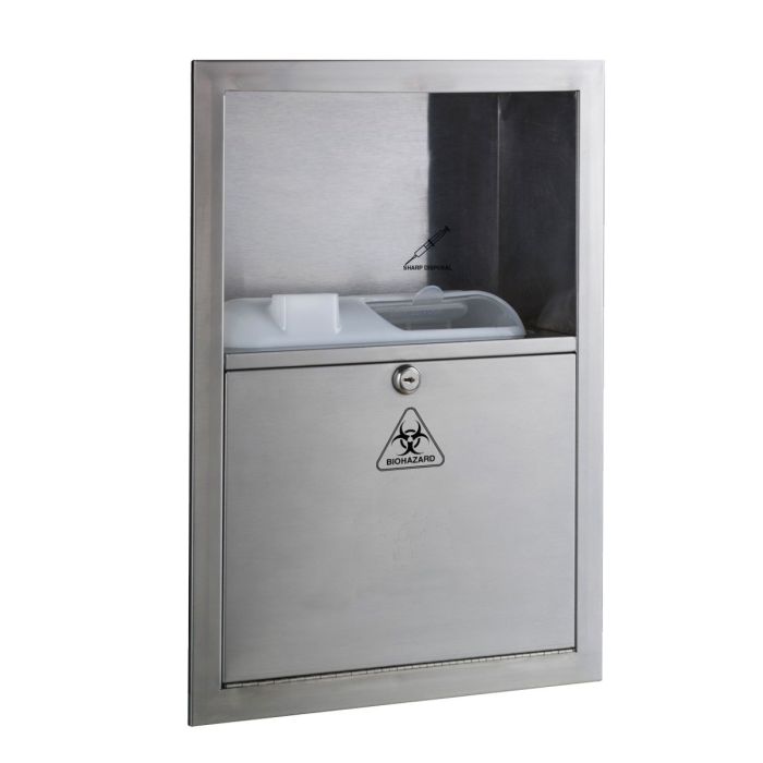 Bobrick Recessed Sharps Disposal Bin