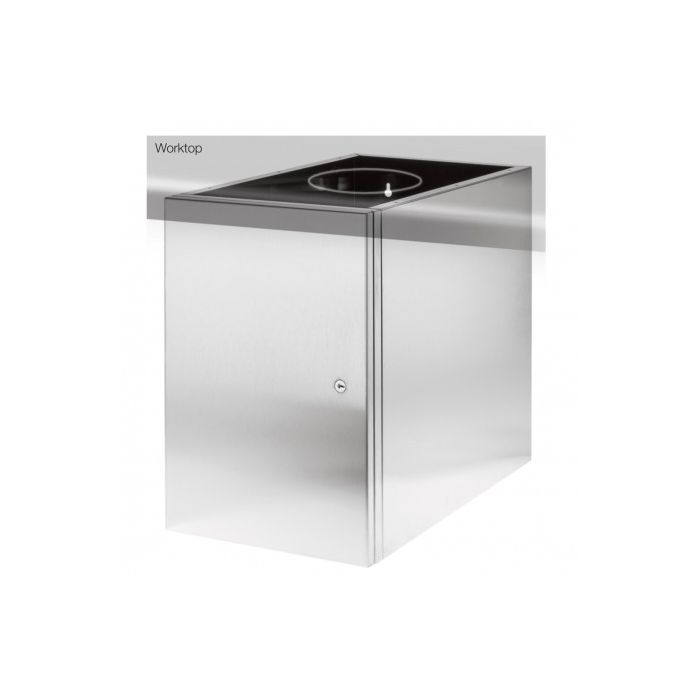 Dolphin Stainless Steel Under Counter Bin With Locking Door