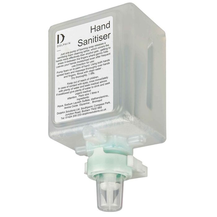 MODU 6 x 1L Alcohol Free Foam Sanitiser Cartridges for Soap Dispensers | Commercial Washrooms