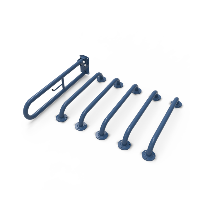 Fitzroy Of London Doc M Stainless Steel Grab Rail Only Pack with Exposed Fixings - Dark Blue | NymaPRO