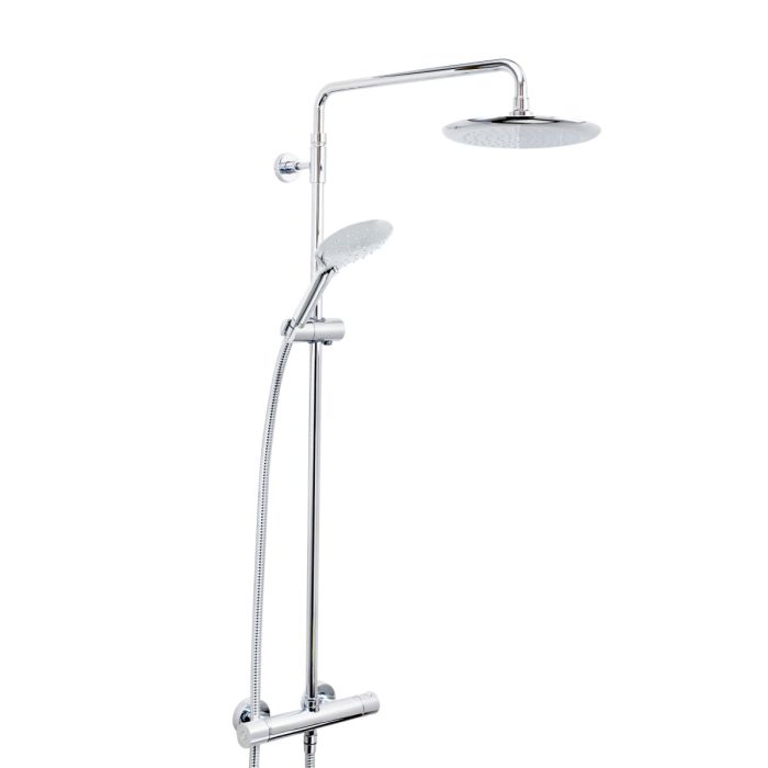 Carre Thermostatic Bar Shower with Rigid Riser | Bristan 