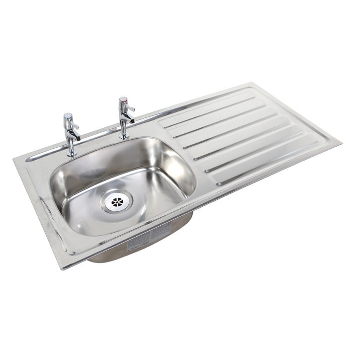 Ibiza Inset Hospital Sinktop - Left Hand Drainer | Pland