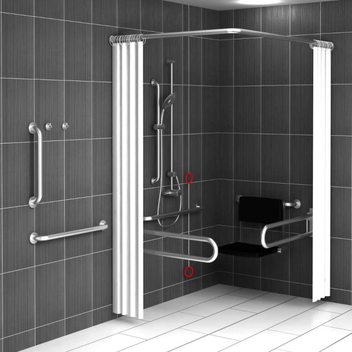 Dolphin Prestige Accessible Concealed Shower Set | Commercial Washrooms