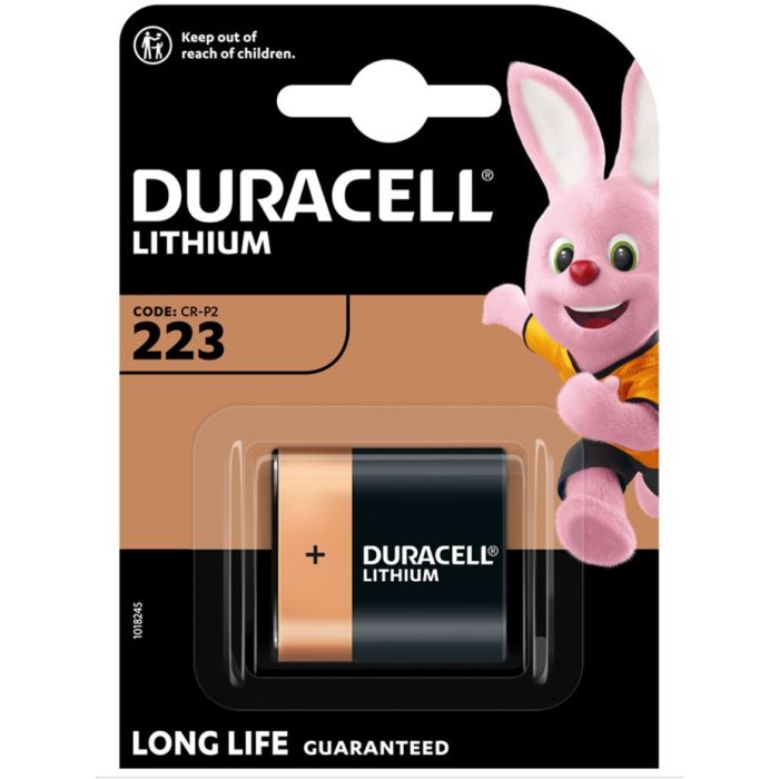 Battery for Sensor Tap - 6V Duracell Lithium 223 (CR-P2) 1 Pack