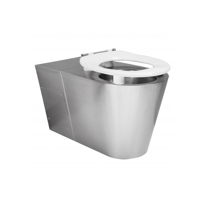 KWC DVS Disabled Back to Wall Stainless Steel Toilet