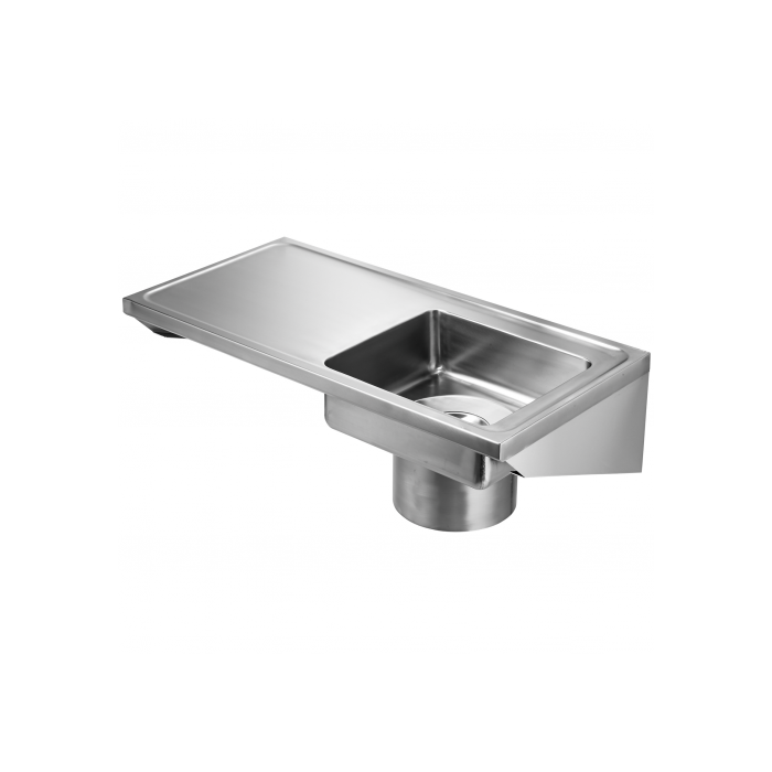 KWC DVS Plaster Sink Stainless Steel Left Hand Drainer