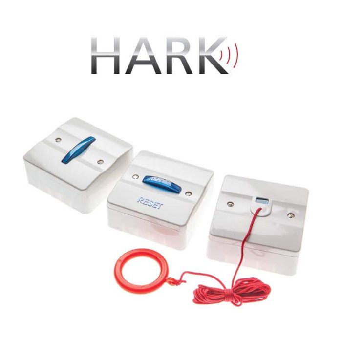 Disabled Toilet Room Alarm Kit System - White Plastic