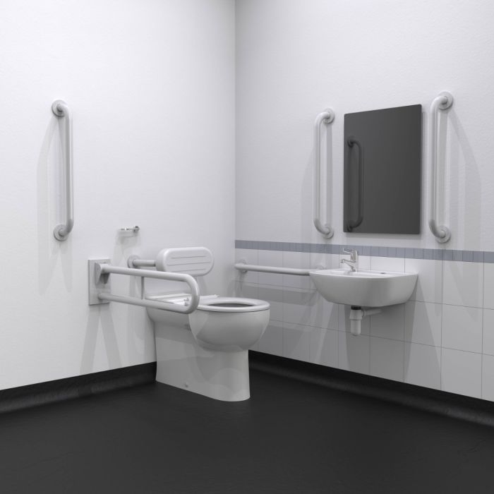 Fitzroy Of London  Premium Rimless Back To Wall Doc M Toilet Pack with Concealed Fixings