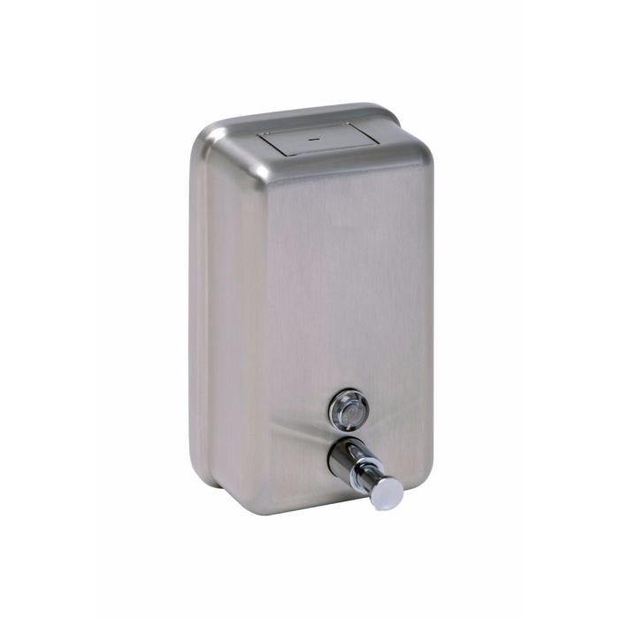 Stainless Steel 1200ml Vertical Refillable Liquid Soap Dispenser 