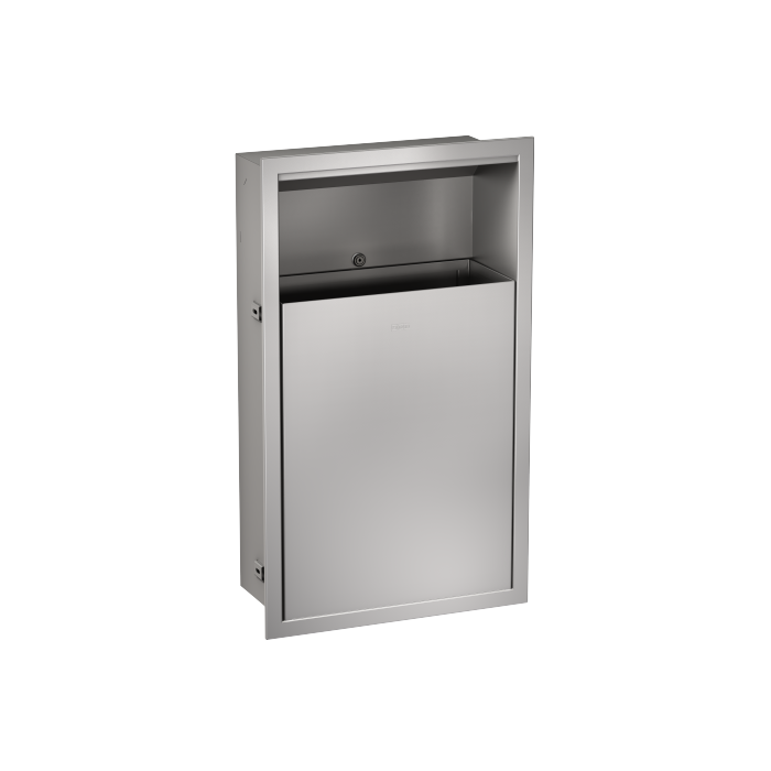 KWC DVS Recessed Stainless Steel Waste Bin