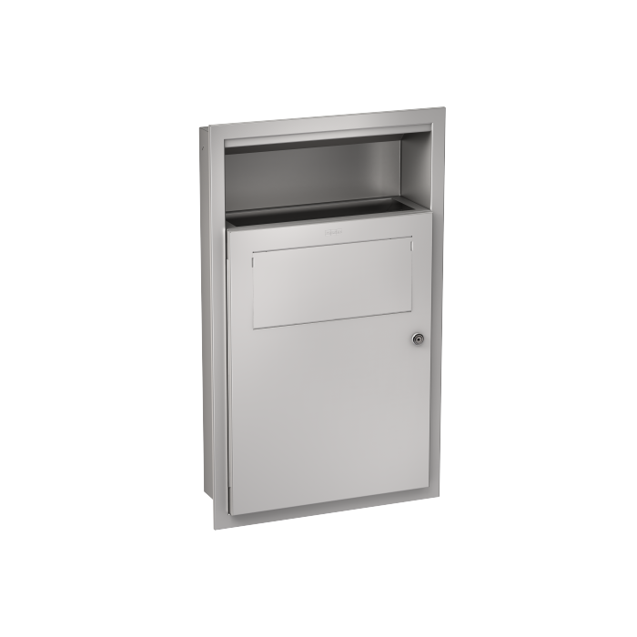 KWC DVS Recessed Wall Mounted Sanitary Towel and Disposal Bin