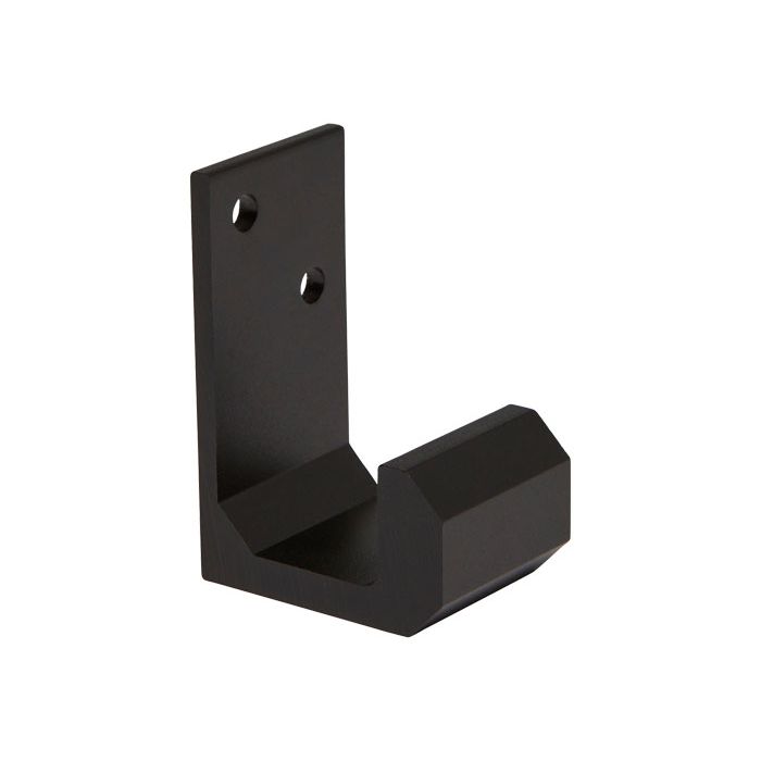 Singular Wall Mounted Coat Hook | Matte Black | Commercial Washrooms