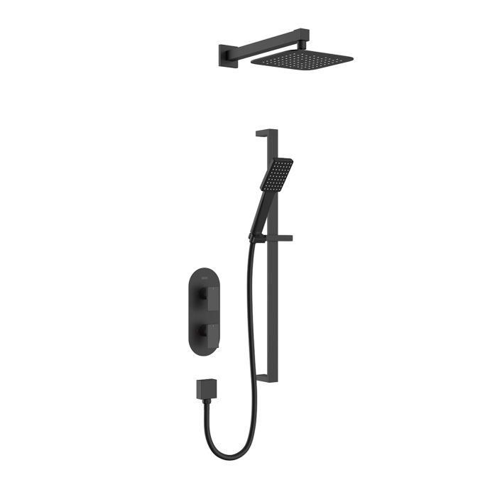 Tangram Black Concealed Dual Control Shower Pack | Bristan