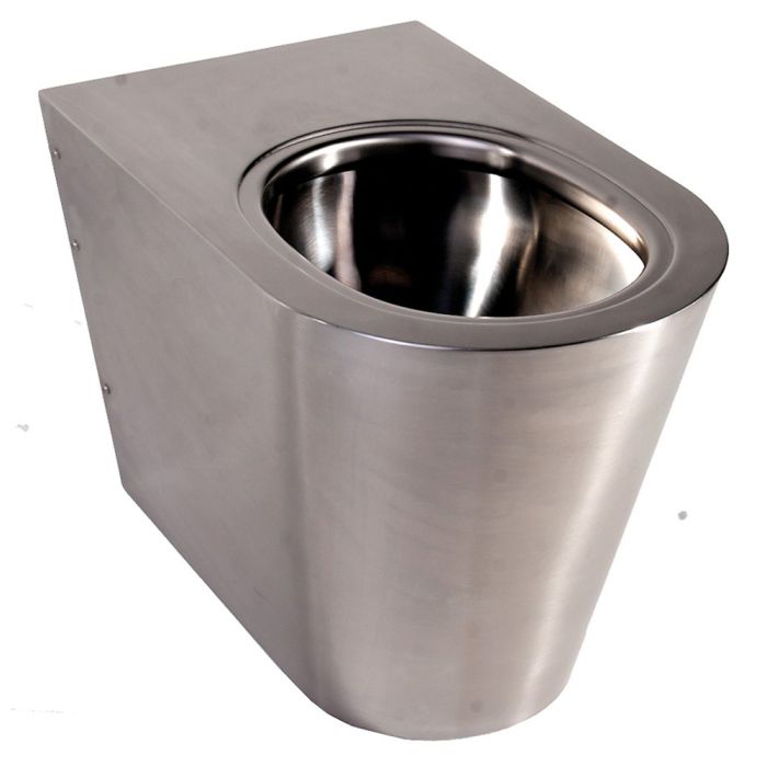 Stainless Calvi 2 Back to Wall WC Pan | Pland