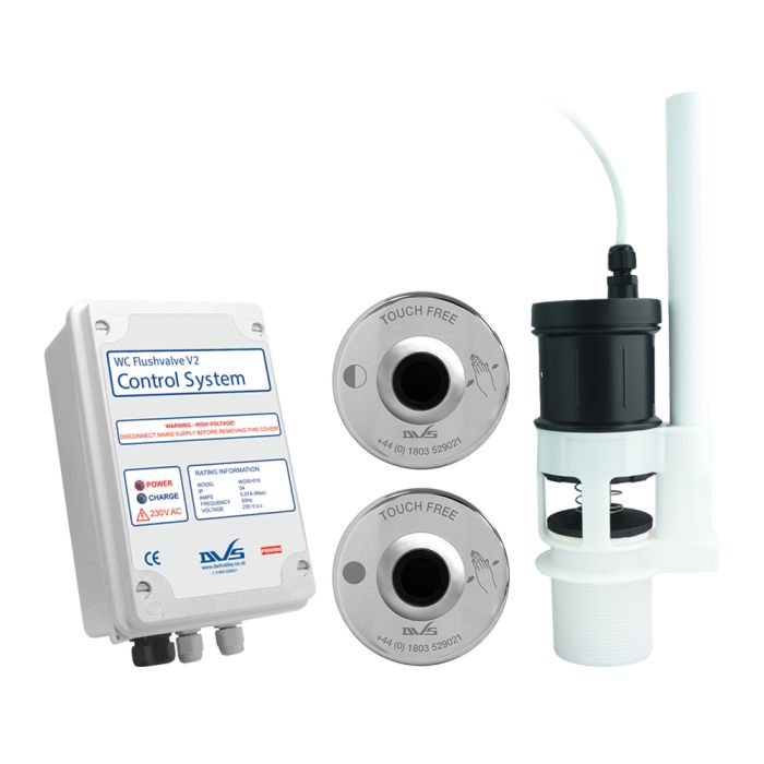 DVS Toilet Flushvalve Kit with In-Built Overflow with Dual Wave-On Sensors