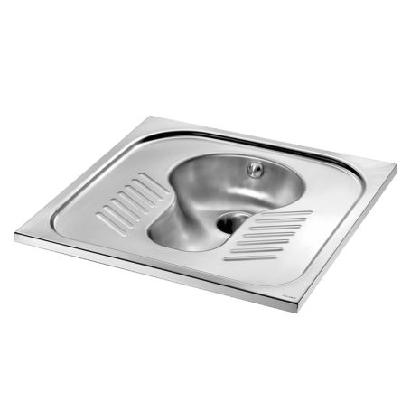 Delabie SHA 700 Squat Pan - Recessed with Trap