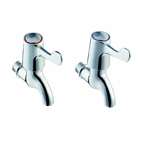 Twyford Sola 1/2" Lever Bib Taps (pair)