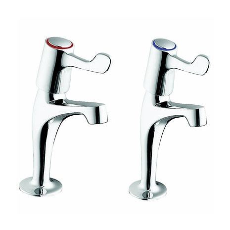 Twyford High Neck Hospital Pillar Taps (HBN 00-10C)