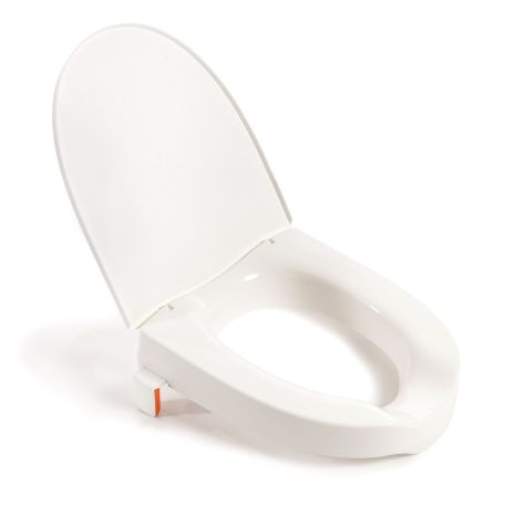 My-Loo 6cm Raised Toilet Seat with Brackets - With Lid | Etac