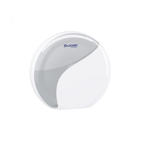 Mini Jumbo White ABS Plastic Toilet Roll Dispenser | Commercial Washrooms