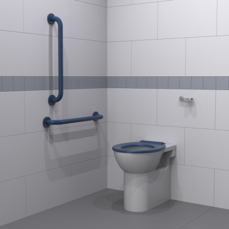 Fitzroy Of London Back To Wall Ambulant Doc M Toilet Pack with Steel Concealed Fixings