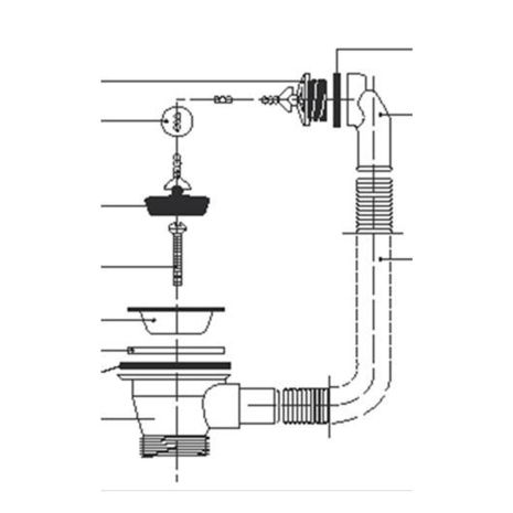 KWC DVS 32mm Stainless Steel Basin Waste with Plug