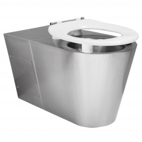 KWC DVS Disabled Back to Wall Stainless Steel Toilet