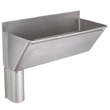 KWC DVS Surgeon’s Scrub Up Stainless Steel Trough 1600mm LH Waste