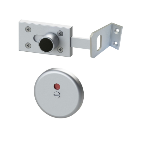 Radiused Toilet Cubicle Door Lock 