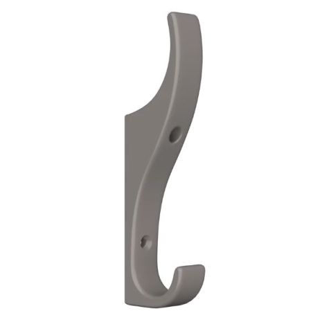 Unbreakable Grey Plastic Coat Hook - 120mm