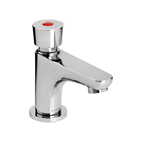 Single Pillar Basin Soft Touch Timed Flow Tap (with flow regulator) | Z2 DUS 1/2 C | Commercial Washrooms