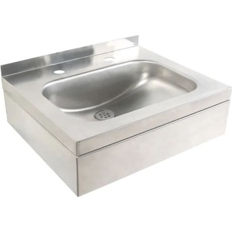 Twyford Stainless Steel Wall Hung Basin (2 tap holes)