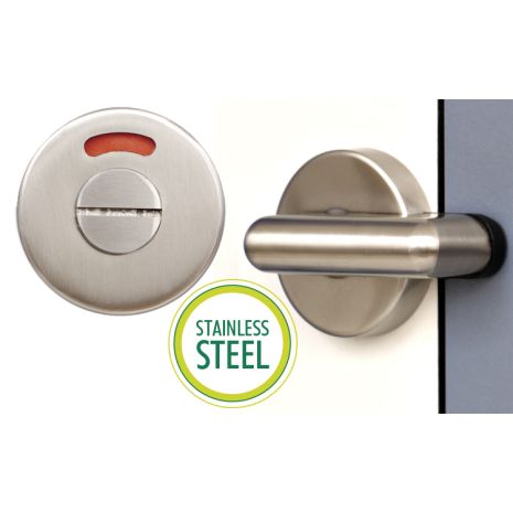 Stainless Steel Pilaster Mounted Cubicle Lock & Indicator Bolt (13-19mm)