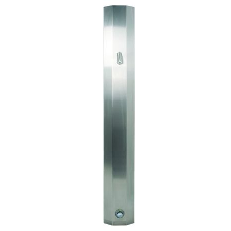 DVS Ceiling Height Shower Panel with Push Button Control and High Security Shower Head