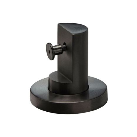 Black Low Stainless Steel Toilet Cubicle Support Leg (20mm)